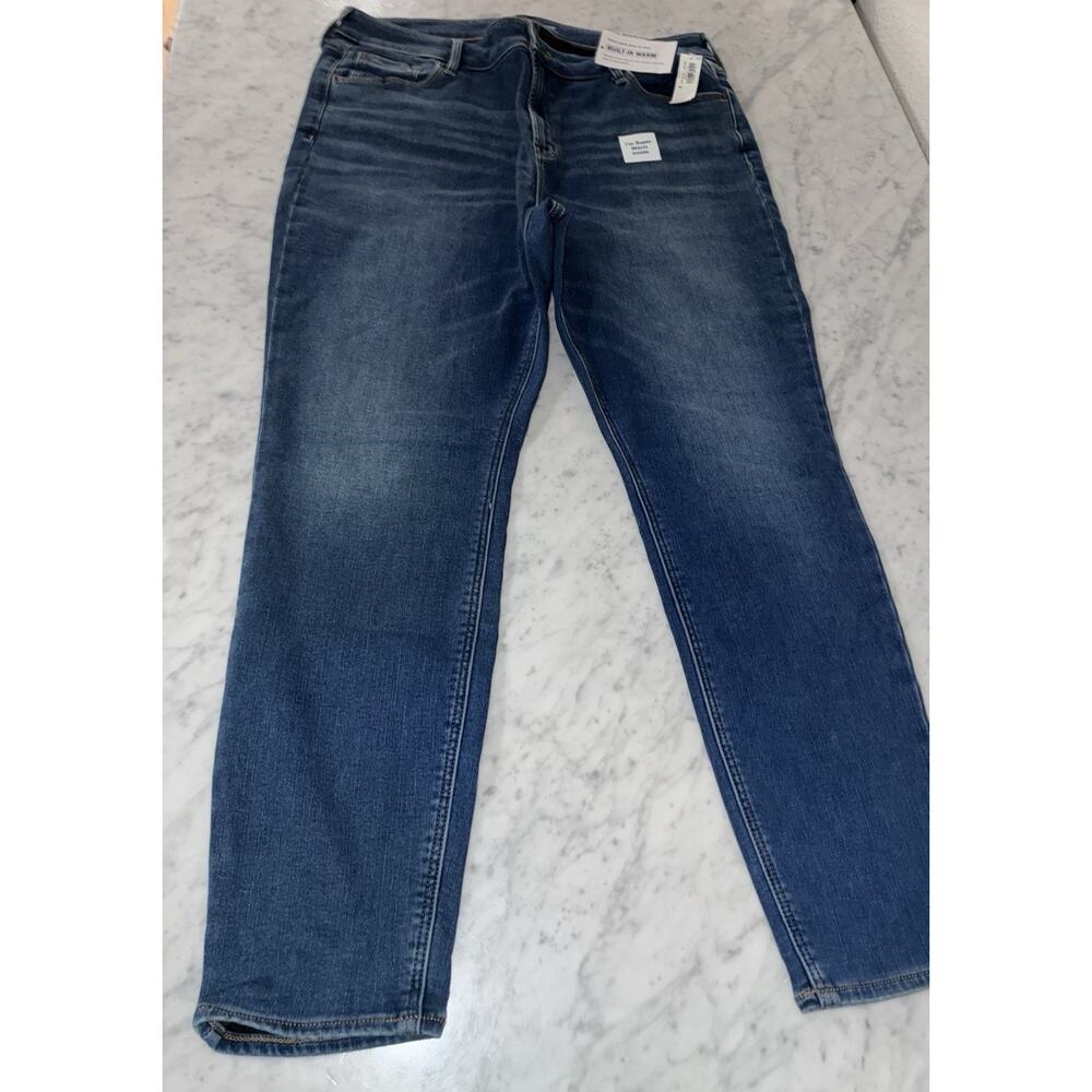 Old Navy Rockstar Jeans 18 Super Skinny Built In Warm New High Rise